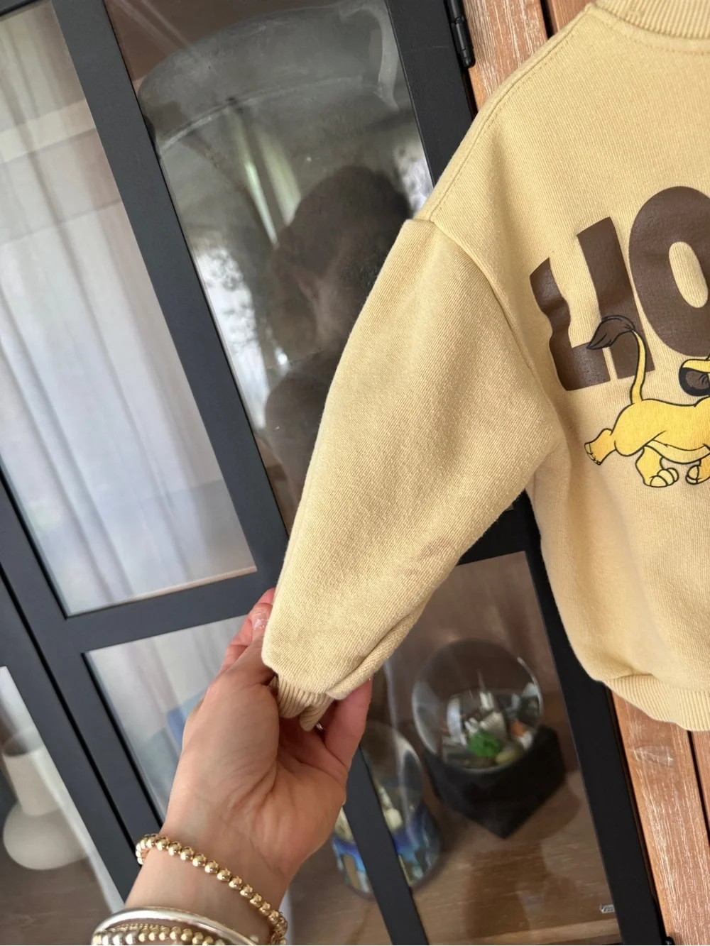 Zara Kids x Disney Lion King simba set toddler boy joggers crewneck pullover